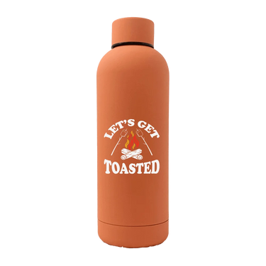 Let's get Toasted 17oz Stainless Rubberized Water Bottle